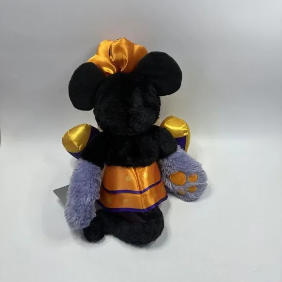Disneystore Halloween 2019 18” Werewolf Mickey Mouse and Cat Minnie Mouse Plush